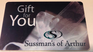 Sussman's Gift Certificates