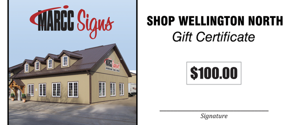 Marcc Signs Gift Certificate